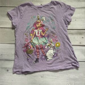 5/$25 The Children's Place Lavender Bunny Girl Graphic Tee